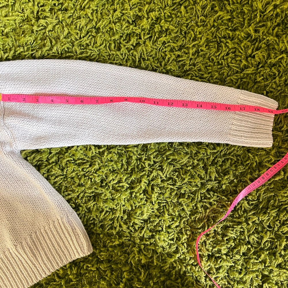 Francesca's Women's Cropped Knit Quarter-Zip Cardigan - Picture 5 of 7